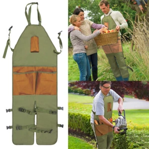 Garden Pocket Apron Waterproof Wear Resistant Tool Storage Work Apron - Picture 1 of 25
