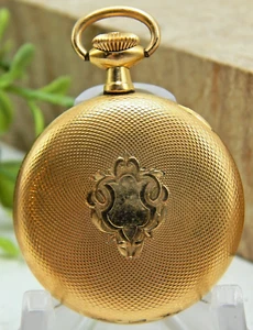 Antiguo Dueber 25 años oro relleno 3/0 damas motor girado caja reloj cara abierta - Imagen 1 de 6