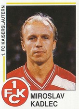 138 MIROSLAV KADLEC # REP.CZECH FC.KAISERSLAUTERN STICKER PANINI FUSSBALL 91