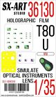 1:35 T-80U Tank Optical lens imitation Holographic set (RFM)  SX-36130