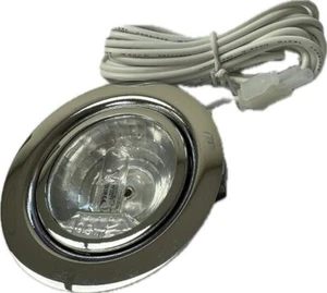 Chrome Cabinet Downlight Under Unit Light Halogen Recessed 12v 20w  Warm White - Picture 1 of 5