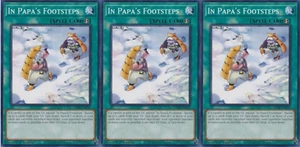 In Papa's Footsteps x3 LEDE-EN070 Yu-Gi-Oh! TCG Common Playset - Picture 1 of 1