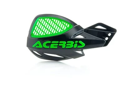Acerbis MX Uniko Vented Handguards Manopole Di Protezione Nero/Verde - Immagine 1 di 2