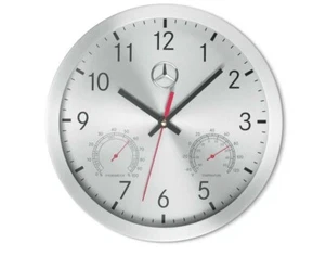 Original Mercedes Benz Wanduhr Uhr Aluminium silber schwarz rot B67870476 - Bild 1 von 1