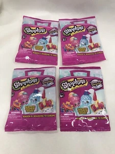 Juego de 4 bolsas misteriosas Shopkins temporada 8 embarque a Europa nuevas en caja - Imagen 1 de 4