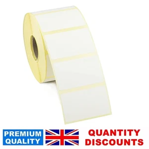 Weiße Klebeetiketten Uni Selbstklebende Adressetiketten. 60 x35mm. Sticky. - Bild 1 von 4
