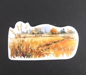 Schönes Land Feld Herbst Herbst Aufkleber 1,58" x 2,78" (O) - Bild 1 von 2