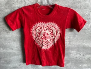 Vintage handgefertigtes Valentinstag We Love Eric rot Kleinkind Tshirt Größe S - Bild 1 von 4