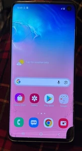 [BROKEN] Samsung Galaxy A10 SM-G973U 128GB (Unlocked) Cracked Glass Working - Picture 1 of 3