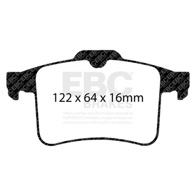 Тормозные колодки EBC DP32059C Redstuff керамические с низким содержанием пыли - Изображение 1 из 3