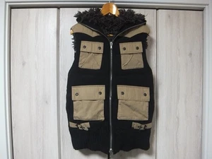 Chaleco acolchado reversible DIET BUTCHER SKIN 2 piel delgada Japón - Imagen 1 de 10