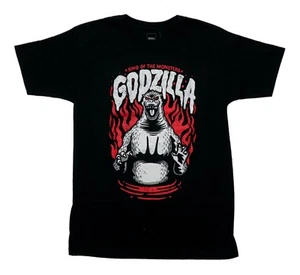 Godzilla New Adult T-Shirt - King of Monsters Drawn Graphic Red, White, Black - Picture 1 of 1