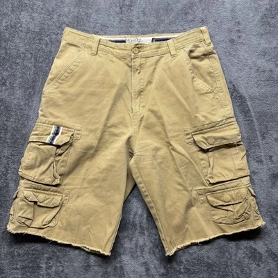 Pantalones Cortos De Colección Plugg Co Para Hombres 32 Marrón Envejecido Sueltos Carga Grunge Patinador Y2K Foto 1 de 4