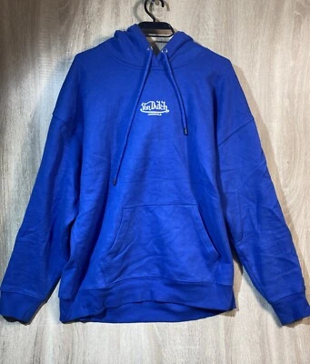 Sudadera con capucha azul para hombre de Dutch Originals, talla L - Imagen 1 de 4