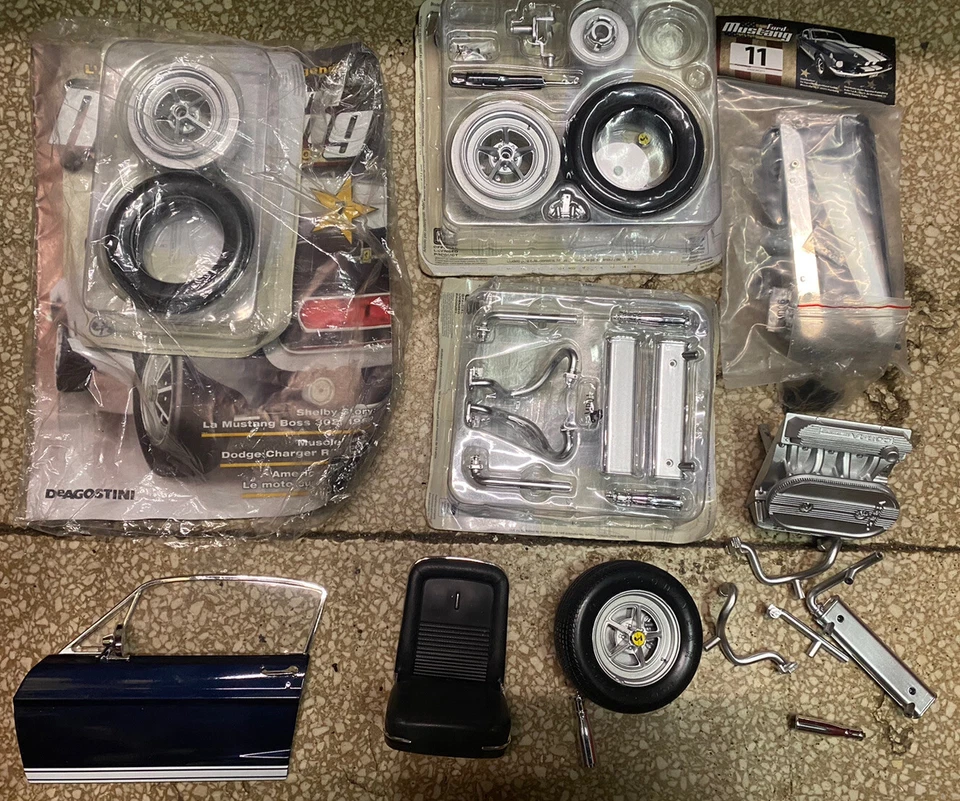 COSTRUISCI LA FORD MUSTANG 1967 SHELBY GT-500 SC. 1:8 DEAGOSTINI. LOTTO 7 USCÌTE - Immagine 1 di 1