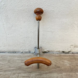 Antique French Coat Hook Hat Hanger metal wood 0509246 - Picture 1 of 3