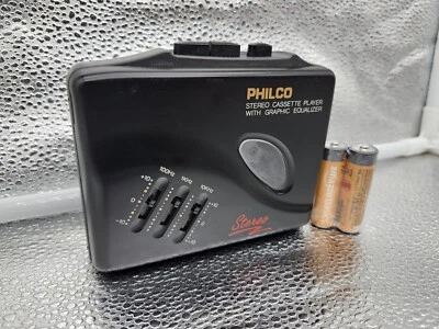 Reproductor de casete Philco 400K vintage con ecualizador gráfico baterías nuevas incluidas Foto 1 de 3