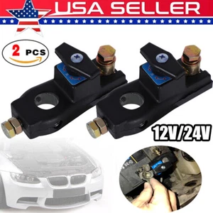 2PC Car Battery Disconnect Isolator Cut Off Switch Battery Terminal Anti-leakage - Bild 1 von 12