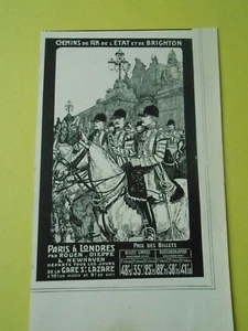 Chemins de Fer de l'état et de Brighton Publicité 1910 AD - Imagen 1 de 1