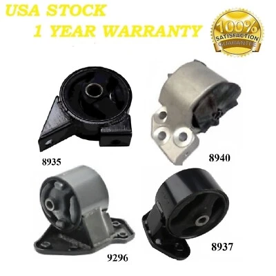 4PCS MOTOR & TRANS MOUNT FIT 2004-2006 DODGE VERNA 1.6L - AUTO TRANS - Image 1 of 4