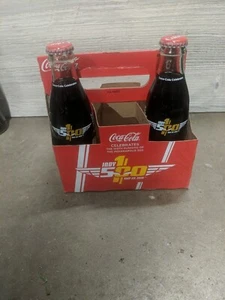 2x Indy 500 2016 Unopened Coca-Cola Bottles with cardboard box - Picture 1 of 7