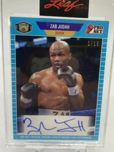 2021 Leaf Pro Set Sports Multi-Sport ZAB JUDAH Light Blue Autograph 1/15 - Picture 1 of 2