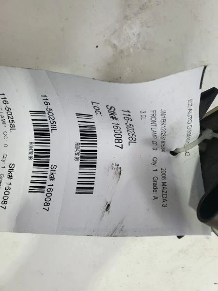 Sedã para direção de neblina com luz de canto/parque para motorista compatível com 07-09 Mazda 3 479198 - Imagem 1 de 3