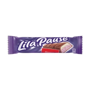 Greek Lila Pause Chocolate & Strawberry Bar, Crunchy Rice Grains, 5x34g (1.2oz) - Picture 1 of 2