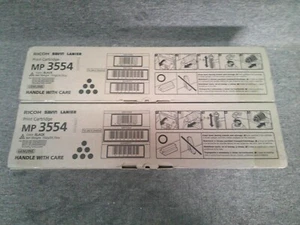 842124 New Genuine Ricoh Savin Lanier (2 pack) Black Toners for the MP 3554 - Afbeelding 1 van 1