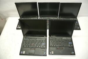 Qty (5) Untested IBM ThinkPad T40 R31 T43  T42 R51 Physical Damage PARTS /REPAIR