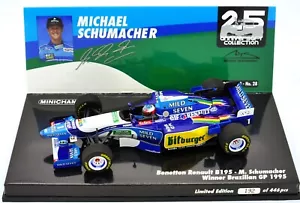 NEW MINICHAMPS MILD SEVEN BENETTON RENUALT B195 M SCHUMACHER BRAZIL GP 1995 1/43 - Picture 1 of 6