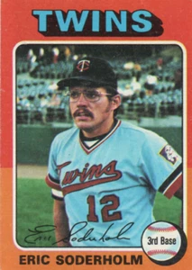 ERC SODERHOLM 1975 TOPPS CARD #54 TWINS GOOD - VG A71 - Picture 1 of 2