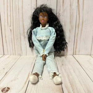 Vintage Mattel Barbie Slumber Party Christie bambola afroamericana corpo morbido - Foto 1 di 8