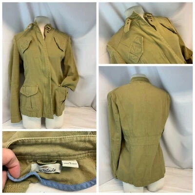 Bob Timberlake Jacket M Men Tan 100% Cotton Full Zip Md India YGI C1-43 - Image 1 of 4