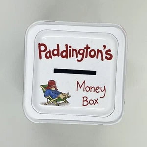 Paddington Bear Coin Bank Tin Money Box 1988 Paddington & Co England - Picture 1 of 9