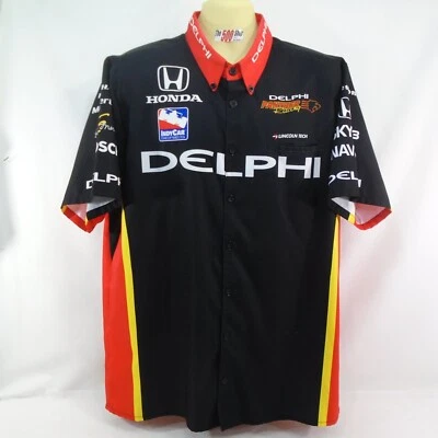 2007 Panther Racing #4 Vítor Meira Delphi Honda Firestone IndyCar Crew Shirt - Image 1 of 4