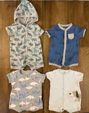 Baby Boy 3 Mo Outfits Clothes Lot Bundle One Piece Carters Rompers Dog Dinosaur