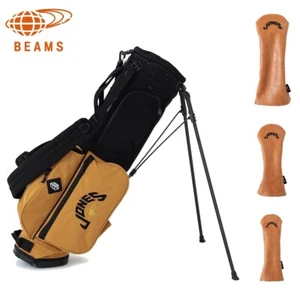 BEAMS GOLF JONES Caddie Bag and Driver Head Cover, etc. Polyester JAPAN NEW - Picture 1 of 84