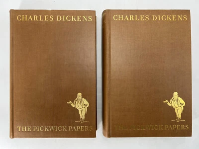 The Posthumous Papers of the Pickwick Club•Vol 1 & 2 •C. Dickens •Ltd Ed• Signed - Image 1 of 4