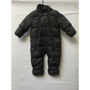 Gap Baby Black w/White Polka Dots Baby Snowsuit 12-18 months - Picture 1 of 9
