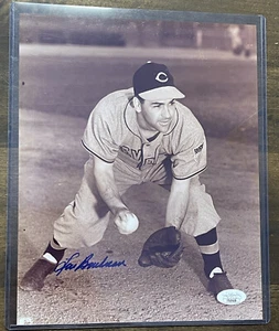Lou Boudreau Autographed 8x10 Photo Cleveland Indians JSA COA - Picture 1 of 2