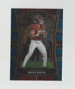 BRYCE YOUNG 2023 PANINI SELECT DRAFT PICKS ROOKIE BLUE PARALLEL FOIL # 1 ALABAMA - Picture 1 of 2