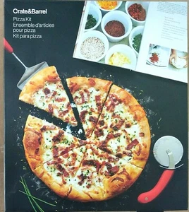 Kiste & Fass 3 Stück Pizzaset Pizzaschneider Servier & 103 Seiten Rezept Kochbuch - Bild 1 von 3
