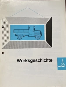 PROSPEKT MAGIRUS DEUTZ- WERKSGESCHICHTE FALTBLATT - GELOCHT NR: 844-53D-11.64HR - Bild 1 von 3