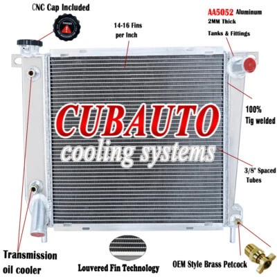 2Rows Radiator For 1985-1994 Ford Ranger Explorer Bronco II 2.8 2.9L Navajo 4.0L - Image 1 of 4