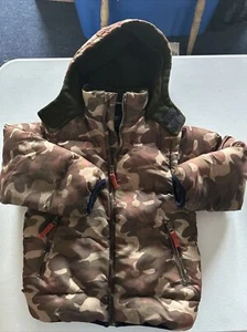 oshkosh b'gosh Kids L/7 Camouflage Insulated Jacket Coat Removable Hood  - Picture 1 of 9