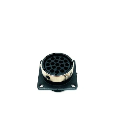 Souriau UTG01619S Panel Mount Female Square Flange Receptacle 19 Position IP65 - Image 1 of 4