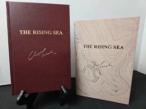 SIGNED x2 Clive Cussler Graham Brown THE RISING SEA 1st Norwood Lettered Lim Ed - Picture 1 of 9