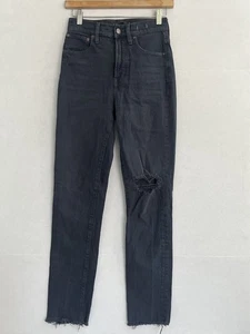 Madewell Women's Size 24T Dark Gray/Black Denim The Perfect Vintage Jean - Picture 1 of 14