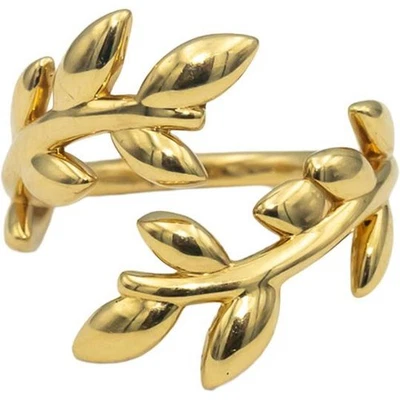 Anillo Tiffany & Co. Oro Amarillo 18k Paloma Picasso Hoja de Olivo Bypass Talla 5 $1850 Foto 1 de 4